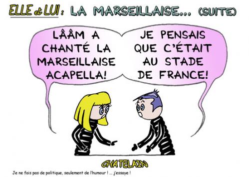 Cartoon: La Marseillaise (medium) by chatelain tagged humour