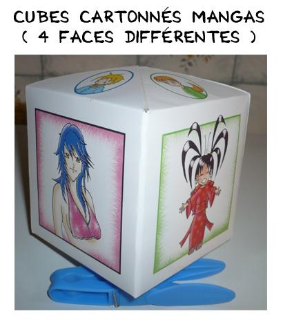 Cartoon: MANGAS Cubes cartonnes (medium) by chatelain tagged mangas,cubes,cartonnes