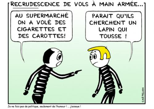 Cartoon: VU A LA TELE (medium) by chatelain tagged humour