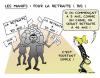 Cartoon: Les Manifs (small) by chatelain tagged humour,manifs