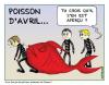 Cartoon: POISSON D AVRIL (small) by chatelain tagged humour,poisson,avril,