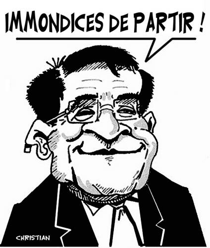 Cartoon: PRODI demissionne ...! (medium) by CHRISTIAN tagged prodi,demission,italie