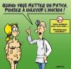 Cartoon: CONSOMMATION DE TABAC EN BAISSE (small) by CHRISTIAN tagged tabac,patch