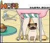 Cartoon: Einsturzgefahr (small) by Sandra tagged mops dick garten hund frau hintern po