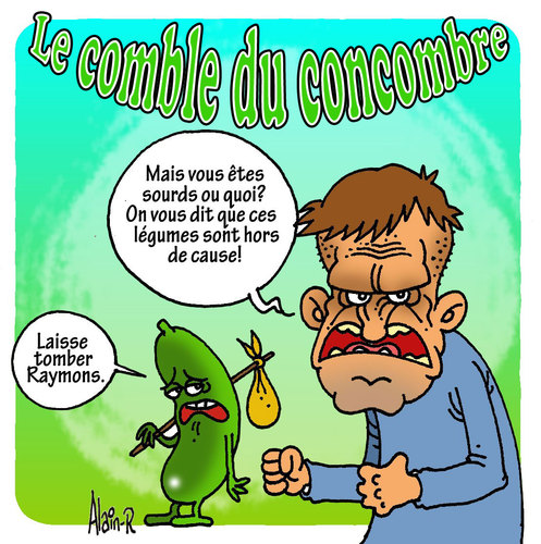 Cartoon: Le comble du concombre (medium) by Alain-R tagged concombre