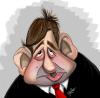 Cartoon: Not a happy man (small) by tooned tagged cartoon,caricature,comic