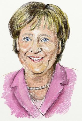 Cartoon: Bundeskanzlerin Angela Merkel (medium) by Abonaut tagged kariaktur,karikaturen,portrait,politiker,angela merkel,bundeskanzler,kanzlerin,bundeskanzlerin,angela,merkel