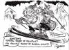 Cartoon: EINSTEINS 2 MAD THEORIES (small) by Tim Leatherbarrow tagged alfredeinstein,caricature,relativity,mountains,ski,skiing,insanity