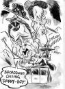 Cartoon: WHERE EAGLES DARE (small) by Tim Leatherbarrow tagged caricature where eagles dare clint eastwood richard burton broadsword dannyboy cablecar