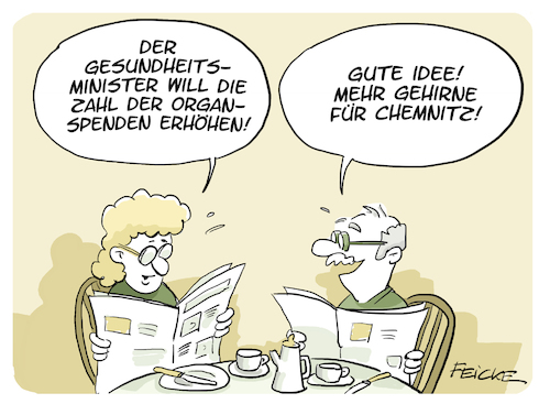 Cartoon: Organe für Chemnitz (medium) by FEICKE tagged chemnitz,rechte,demonstration,neonazi,extremismus,organspende,chemnitz,rechte,demonstration,neonazi,extremismus,organspende