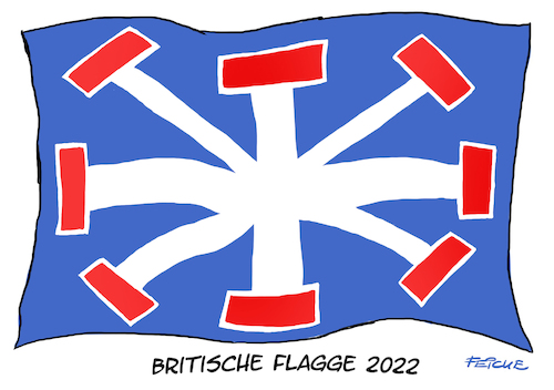 Cartoon: Union Jack 2022 (medium) by FEICKE tagged liz,truss,united,kingdom,großbritannien,england,premierminister,liz,truss,united,kingdom,großbritannien,england,premierminister