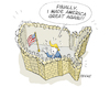 Cartoon: America great again (small) by FEICKE tagged usa,america,great,again,trump,wall,mexico