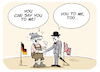 Cartoon: Deutsch britische Freundschaft (small) by FEICKE tagged deutschland,germany,great,britain,großbritannien,freundschaft,friendship