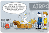 Cartoon: Flughafen Notfallkoffer (small) by FEICKE tagged flughafen,urlaub,reise,buchung,streik,stress,ausfall,verspätung