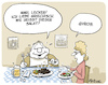 Cartoon: Griechischer Salat (small) by FEICKE tagged grieche,diät,ernährung,salat,fleisch,gewicht