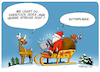 Cartoon: Routenplaner (small) by FEICKE tagged weihnachten,weihnachtsmann,rudolph,rentier,fest,gruß