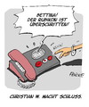Cartoon: Rubikon (small) by FEICKE tagged bettina,wulff,christian,ex,bundespräsident,rubikon
