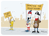 Cartoon: Samstag for Stadtderby (small) by FEICKE tagged hamburg,greta,fridays,for,future,umwelt,klima,fussball,liga,hsv,hamburger,sportverein,fc,st,pauli,derby,stadt