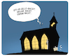 Cartoon: Stille Nacht (small) by FEICKE tagged gottesdienst,weihnachten,corona,kirche,lockdown