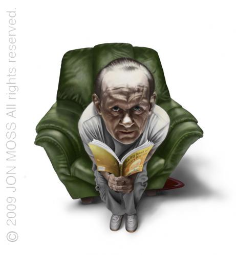 Cartoon: Anthony Hopkins (medium) by jonmoss tagged anthony,hopkins,caricature,hannibal,lecter,silence,of,the,lambs