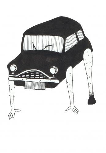 Cartoon: New car (medium) by jannis tagged car