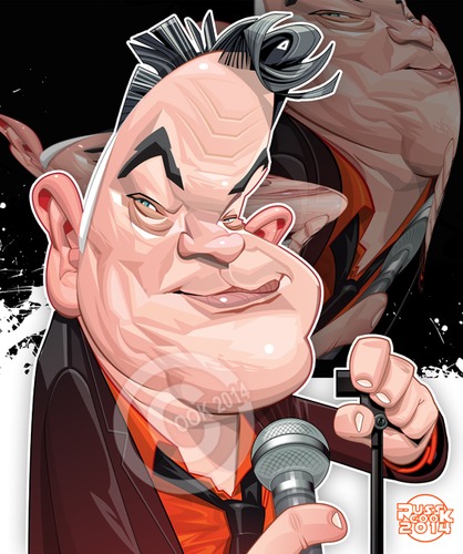 Cartoon: Stewart Lee (medium) by Russ Cook tagged stewart,lee,caricature,russ,cook,richard,herring,standup,comic,comedy,jerry,springer,the,opera,comedian,writer,fist,of,fun,digital
