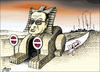 Cartoon: path to gaza (small) by samir alramahi tagged gaza,war,arb,mubarak,egypt,ramahi