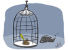 Cartoon: Wellensittich (small) by Hopfauf tagged wellensittich,vogel,bird,katze,kater,cat,kitty,fressen,nahrungskette,käfig,vogelkäfig,scheiße,scheisse,shit,feder,haustier,papagei,tiere