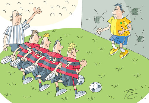 Cartoon: wordless (medium) by Sergey Repiov tagged sport,fußball,schießen