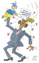 Cartoon: Unbehagen (small) by Sergey Repiov tagged ukraine,obama,poroschenko