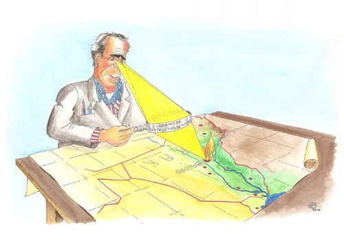 Cartoon: Bush - Irak (medium) by Erwin Pischel tagged bush,irak,war,krieg,pischel