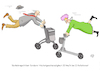 E-Rollator-Höchstgeschwindigkeit (small) Cartoon: E-Rollator-Höchstgeschwindigkeit (small) by Erwin Pischel tagged rollator,elektrischer,gehwagen,gehhilfe,stütze,hilfsmittel,senior,seniorin,elektrorollstuhl,rollstuhl,rad,räder,gehbehinderung,transportkorb,alterssymbol,symbol,alterung,altsein,alter,altern,ikonisches,bild,geschwindigkeit,geschwindigkeitsübertretung,geschwindigkeitsüberschreitung,höchstgeschwindigkeit,politiker,verkehrspolitiker,verkehr,verkehrssicherheit,unfallgefahr,verkehrsvorschrift,verkehrsrecht,verkehrsregel,mobilität,altersproblem,orthopädie,hut,pischel