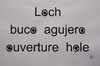 Cartoon: Visuelle Poesie Loch (small) by Erwin Pischel tagged loch,visuelle,poesie,hole,ouverture,buco,agujero,pischel,papierloch,papier,buchstaben,blatt,perforation