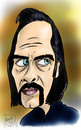 Cartoon: Nick Cave (small) by Mark Anthony Brind tagged mark brind nick cave caricature