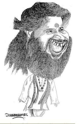 Cartoon: Chandra swami (medium) by jkaraparambil tagged chandraswami,indian,politics,weapon,dealings,narasingha,rao,caricaturist,edmonton,alberta,canada,india,kerala,thrissur