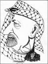 Cartoon: Yaser Arafat (small) by jkaraparambil tagged plo,yaser,arafat,palastine,middle,east,israyel,jkaraparambil,joseph,jacob,jophy,edmonton,caricaturist,fine,artist,illustration