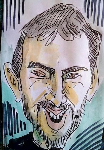 Cartoon: Marin Cilic (medium) by kolle tagged tennis,wimbledon,2017,final
