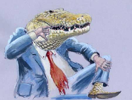 Cartoon: krokodil (medium) by neophron tagged satire,caricature,animals,tiere