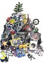 Cartoon: gifts under the tree (small) by neophron tagged christmas