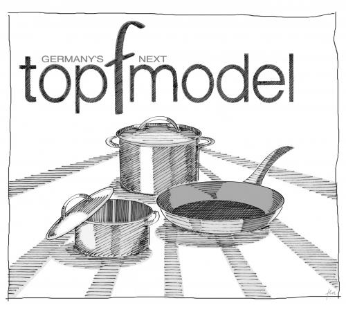 Cartoon: Germanys Next Topfmodel (medium) by floc tagged germany,topmodel,heidi,klum,miss,misswahl