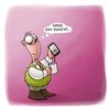 Cartoon: LACHHAFT Cartoon No. 237 (small) by LACHHAFT tagged schöne moderne zeiten kaffee kochen handy cellphone mobiltelefon iphone touchscreen warten 