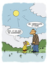 Cartoon: Klimawandel (small) by JanKunz tagged klima,klimawandel,wetter,sonne,regen,schirm,wolken