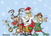 Cartoon: merry celebrities (small) by sziwery tagged sziwery,cartoons
