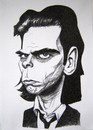 Cartoon: Nick Cave (small) by caknuta-chajanka tagged famous,person