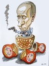 Cartoon: Putin (small) by caknuta-chajanka tagged politics,russia