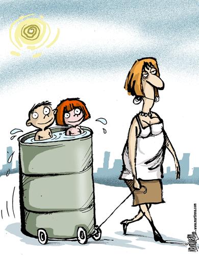 Cartoon: Calor (medium) by martirena tagged calor