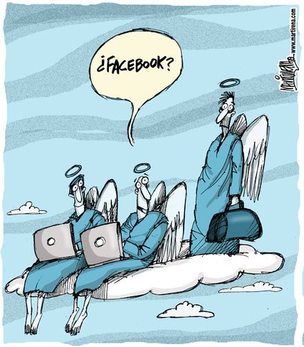 Cartoon: Facebook (medium) by martirena tagged facebook
