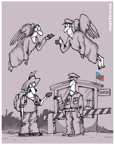 Cartoon: Frontera (medium) by martirena tagged frontera