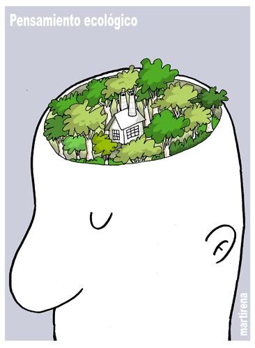 Cartoon: Pensamiento ecologico (medium) by martirena tagged pensamiento,ecologico