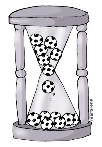 Cartoon: Time Football (medium) by martirena tagged time,football